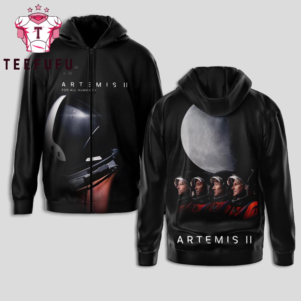Artemis II For All Humanity Hoodie