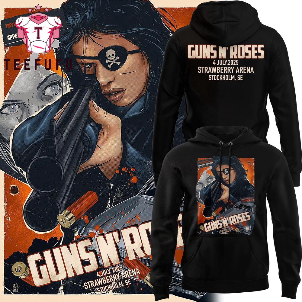 Guns N' Roses Stockholm We’re Back Tonight Is Going To Be special New Hoodie 2025