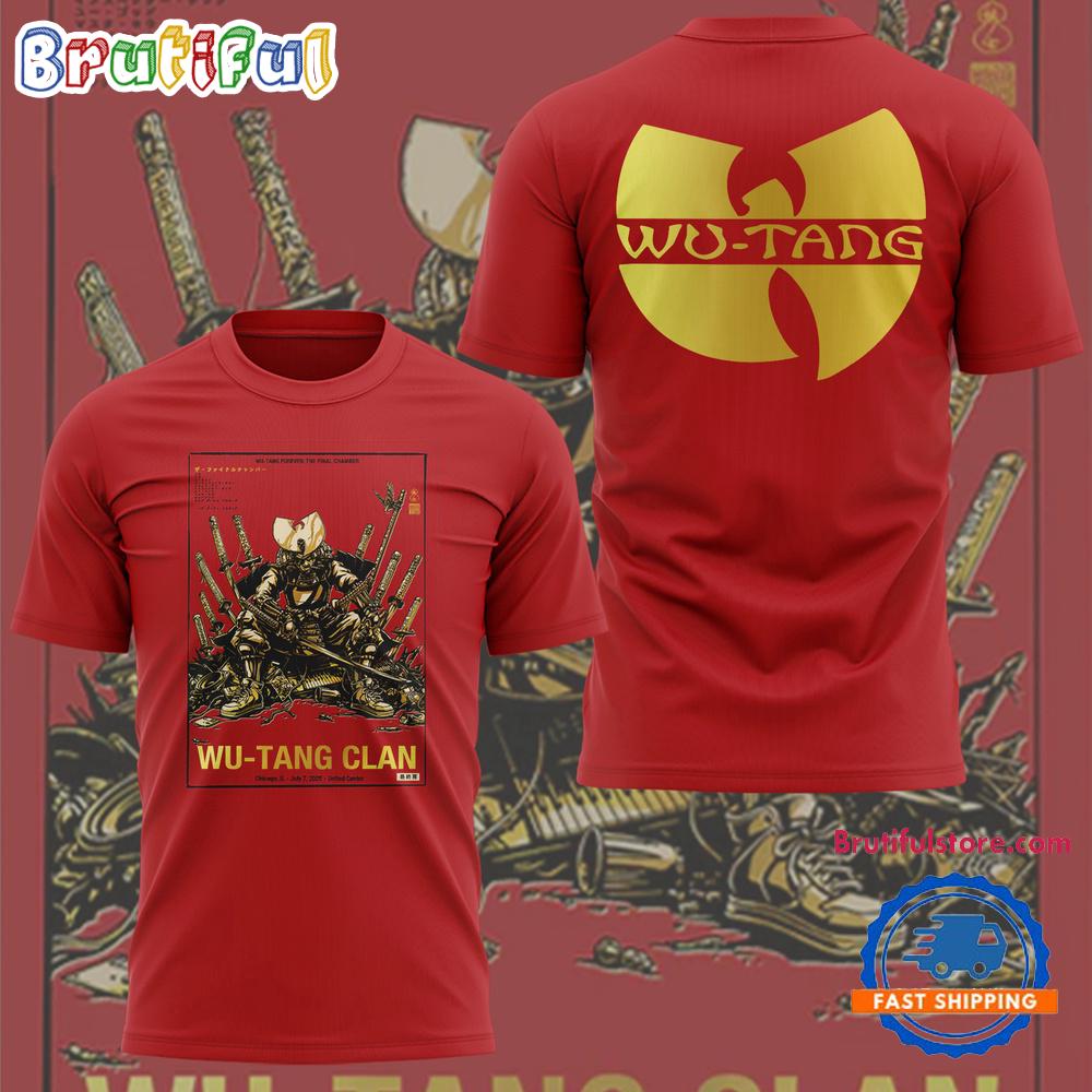 Wu-Tang Clan Concert Poster For Chicago 2025 3D Shirt